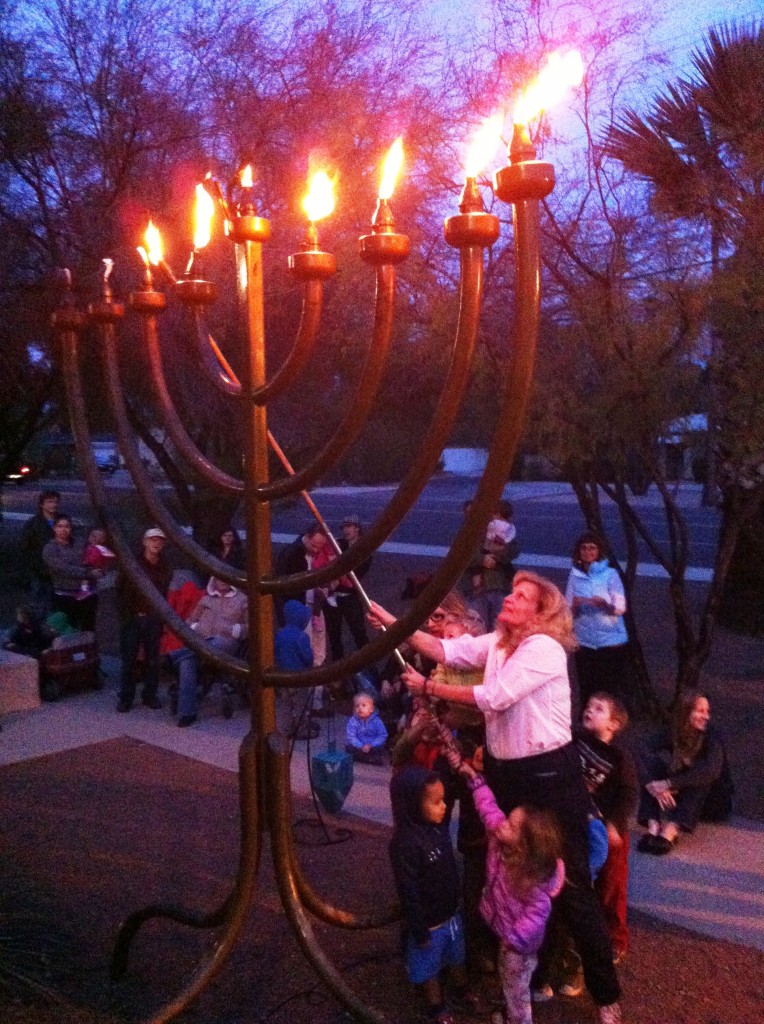 Temple EmanuEl Hanukkah Menorah Lighting Jewish Tucson