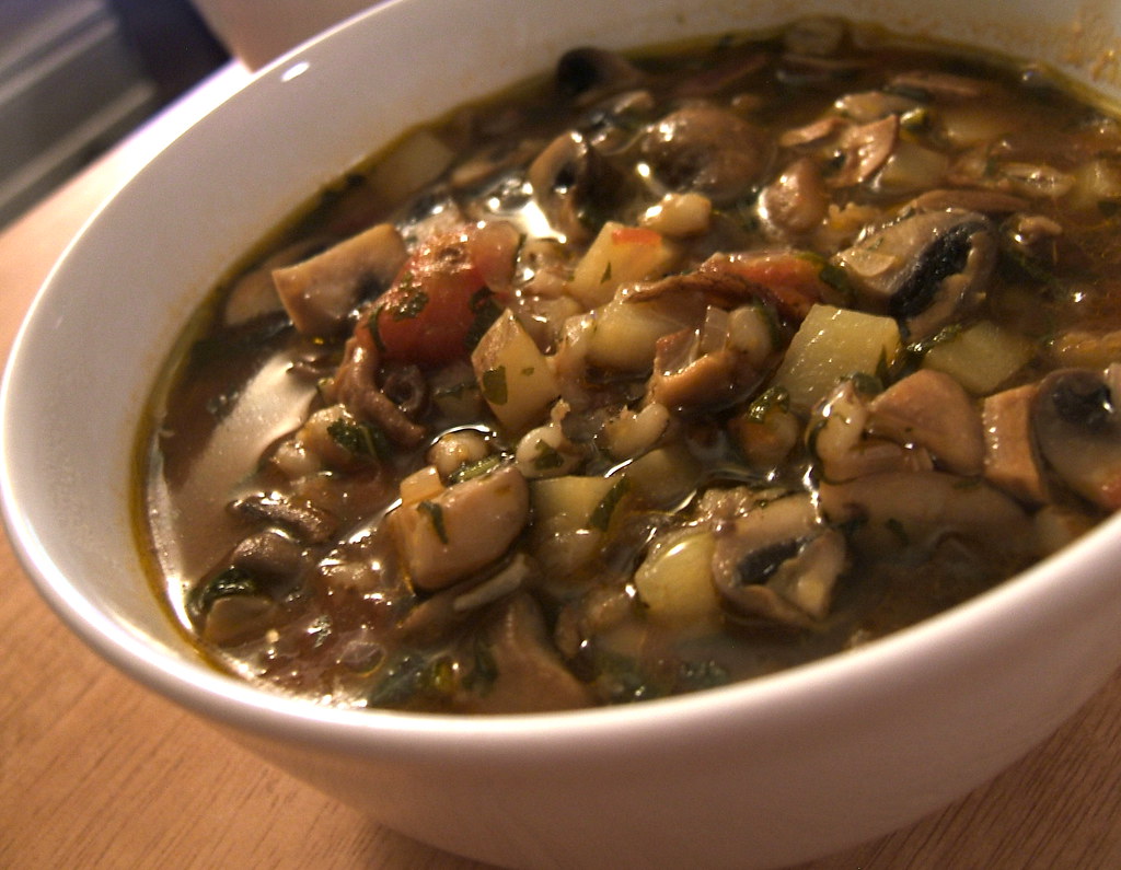 Fabulous Hungarian Vegetable Mushroom Barley Soup