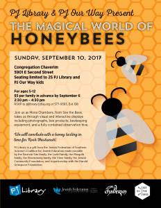 PJ Library & PJ Our Way The Magical World of Honeybees @ Congregation Chaverim | Tucson | Arizona | United States