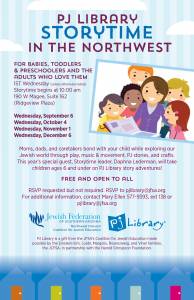 PJ LIBRARY STORYTIME IN THE NORTHWEST @ Jewish Federation Southern Arizona Northwest Division | Tucson | Arizona | United States