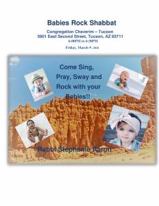 Babies Rock Shabbat @ Congregation Chaverim | Tucson | Arizona | United States