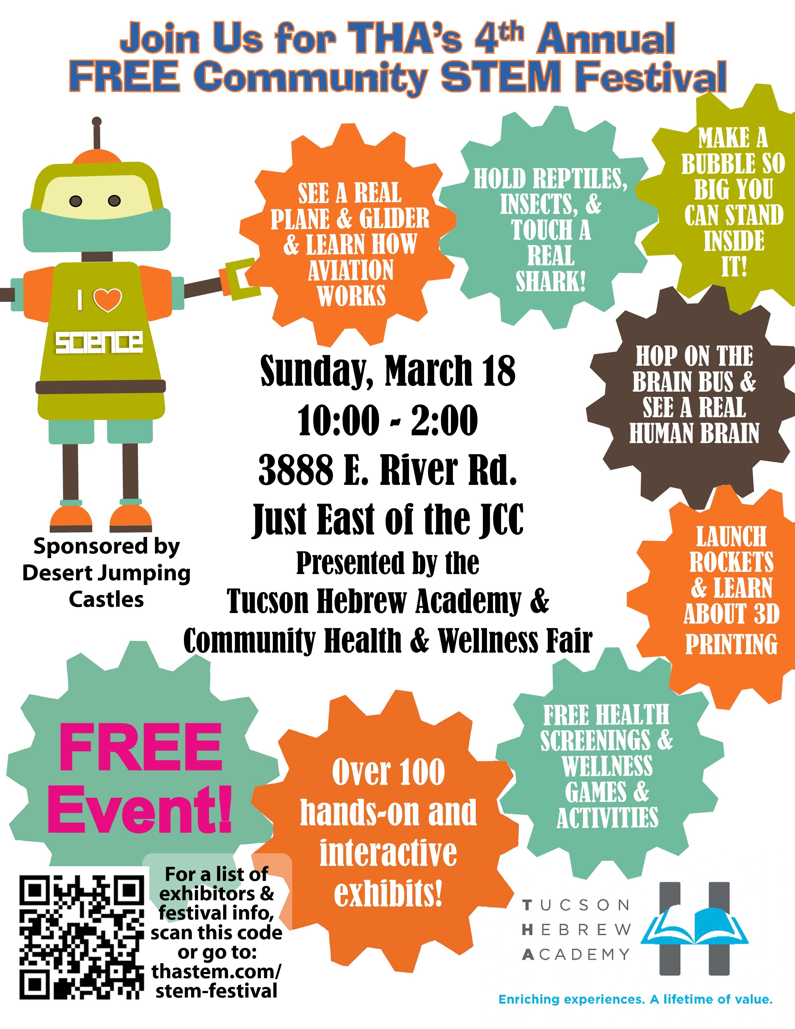 full page 2018 white robot gear stem flyer jewish tucson stem flyer