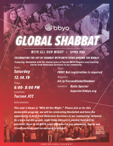 BBYO Global Shabbat @ Tucson Jewish Community Center